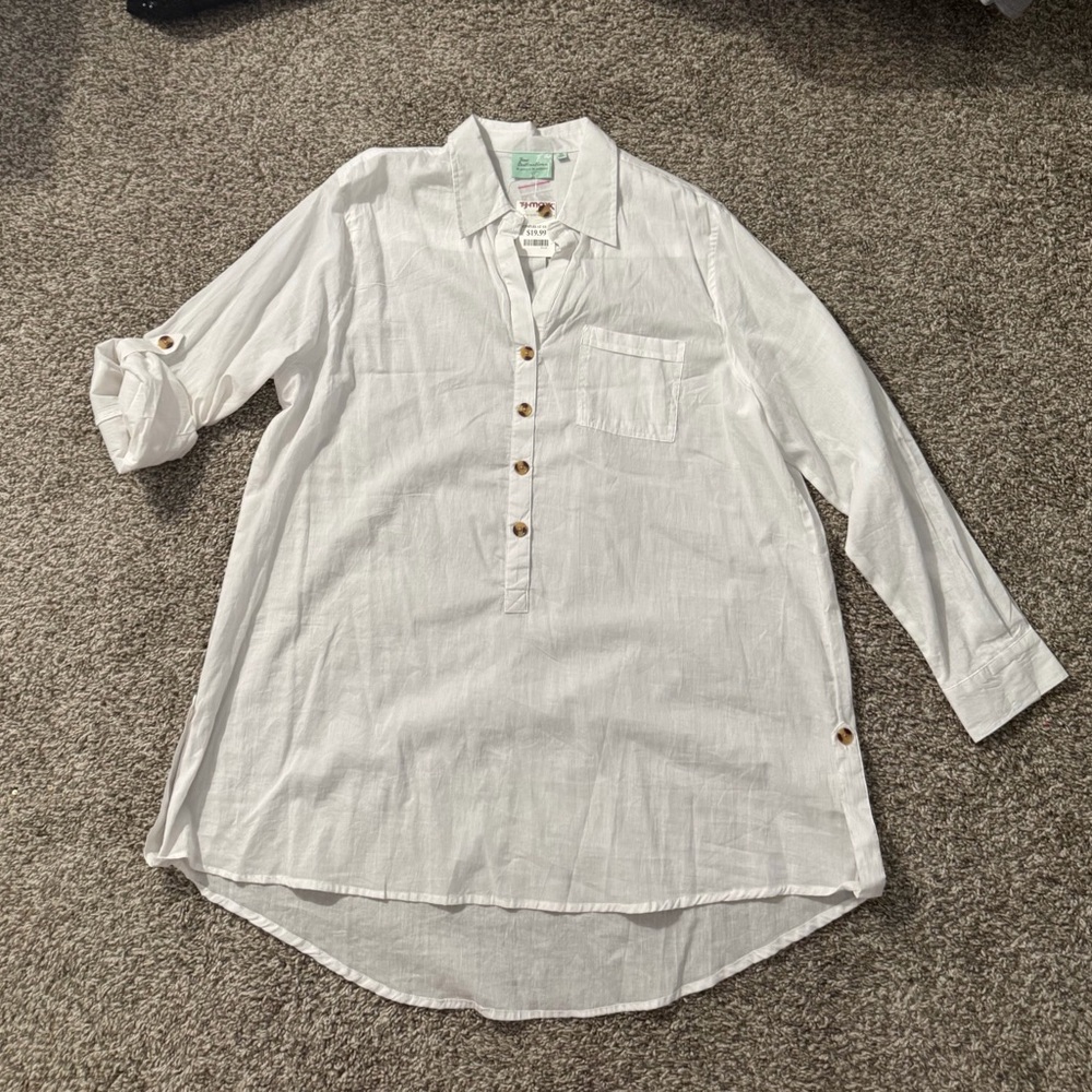 True Destinations Coverup Shirt